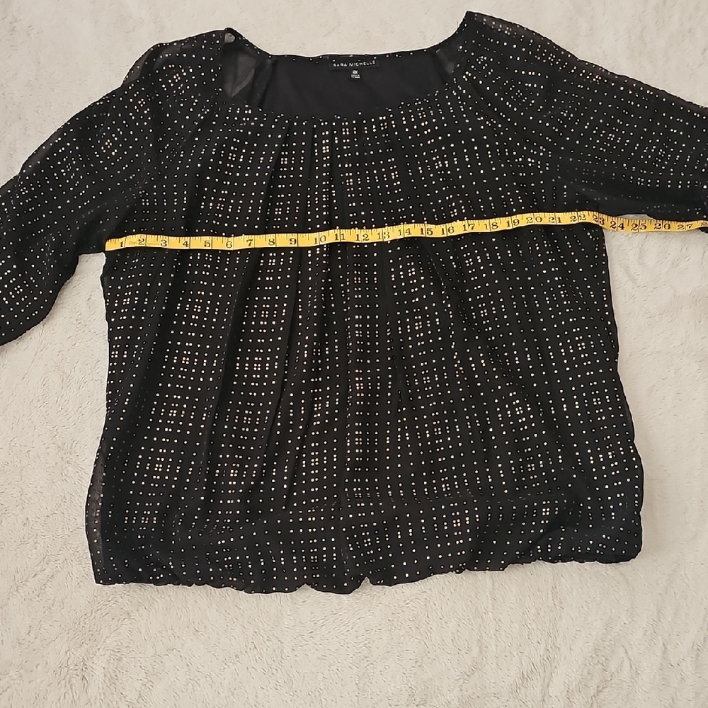 Black and Gold Blouse